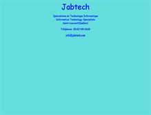 Tablet Screenshot of jabtech.com
